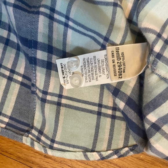 LL Bean Top Womens XL Blue Plaid Freeport Flannel Casual Outdoor Classic - Picture 5 of 6